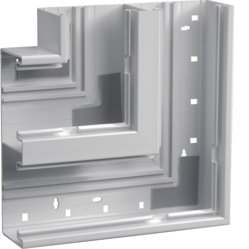Hager Vlakke hoek BR65 PVC 65x170mm, 2x80mm, grijs BR652105D7035 afbeelding 2