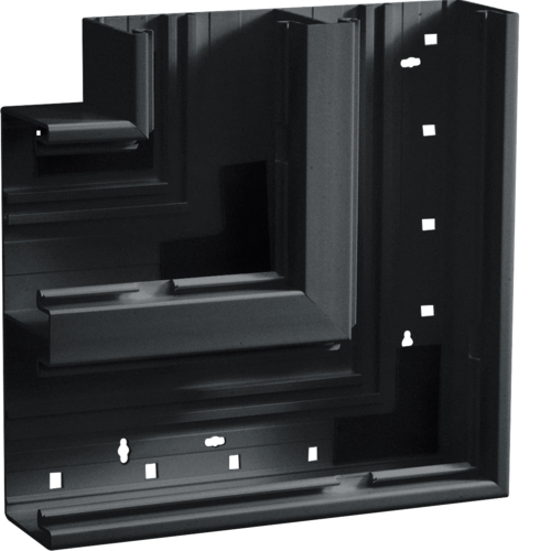 Hager Vlakke hoek BR65 PVC 65x170mm, 2x80mm, zwart BR652105D9011 afbeelding 2