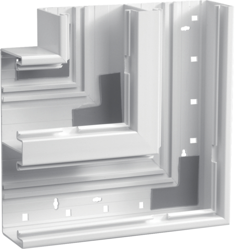 Hager Vlakke hoek BR65 PVC 65x170mm, 2x80mm, RAL9016 wit BR652105D9016 afbeelding 2