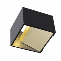 Wandarmatuur Logs In Zw/Goud 1Xled 2000-3000K D2W afbeelding 2
