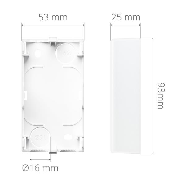 Opbouwbehuizing tbv Plejd actor MNT-02 afbeelding 3