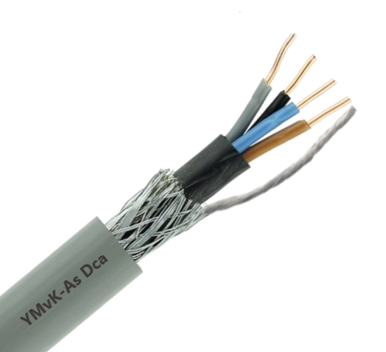 Grondkabel VO-YMvKas 4x2,5mm² Dca-s2,d2,a3 knip