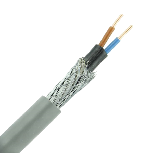 Grondkabel VO-YMvKas 2x2,5mm² Dca-s2,d2,a3 knip