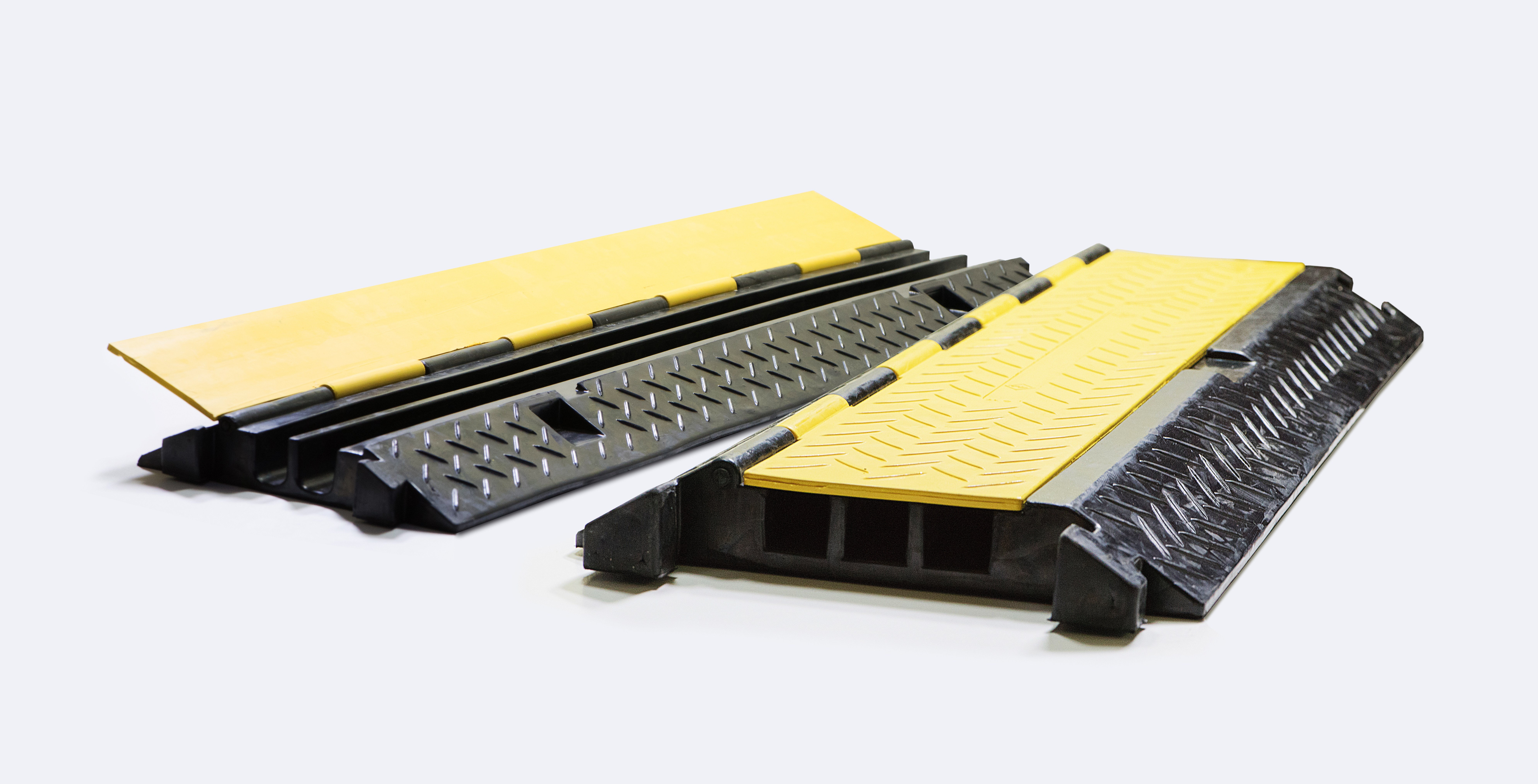 Kabelbrug vloergoot 2-kanaals rubber 1m afbeelding 2
