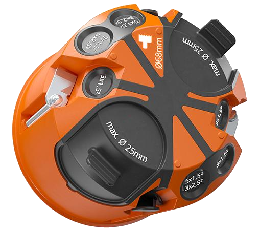 Hollewanddoos luchtdicht ø68 62mm (inv.6x tule)