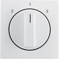 Berker draaiknop 2-1-3 voor ventilatorschakelaar polarwit glanzend (1084898900) afbeelding 2