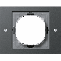 Gira TX_44 Afdekraam 1-v antraciet 021167