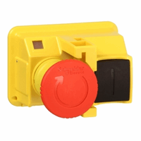 Vuistslagknop motorbev.sch. IP55 geel/rood afbeelding 2