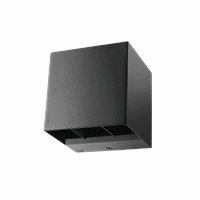 Artes zwart 3000K LED 8W up/down in/out