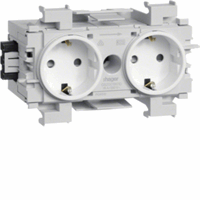 Contactdoos 2V+RA frontmontage Wago RAL9016 wit afbeelding 2