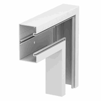 Vlakkehoek wandgoot PVC 70x130 RAL9010 GK-F70130RW afbeelding 2