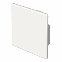 Eindstuk leidingkanaal 60x60mm PVC RAL9010 afbeelding 2