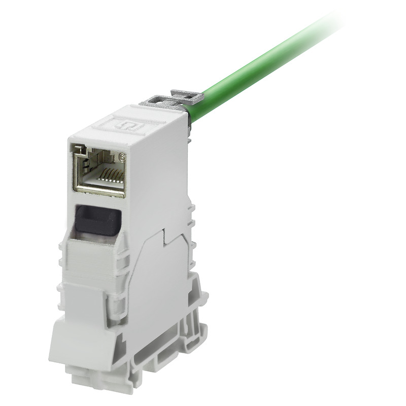 Ethernetadapter RJ45 voet DIN-railmontage afbeelding 2