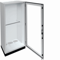 Hager Verdeler 800x1850x400+100mm tr.d.IP55 kl.II grijs FR23U1 afbeelding 2