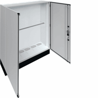 Hager Verdeler 1550x1850x400+200mm IP55 klasse II grijs FR26H2 afbeelding 2