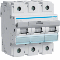 Hager Installatieautomaat 3-P D80A 15kA HMD380 afbeelding 2