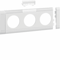 Afdekraam 3-v WCD + tekstkader halovrij R9010 wit afbeelding 2