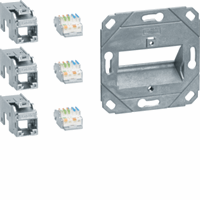 Data-aansluiting 3xRJ45 8/8 Cat.6a afbeelding 2