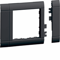 Afdekraam 1-v 55mm RAL9011 zwart afbeelding 2