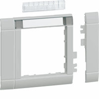 Afdekraam 1-v 55mm tekstkader RAL7035 grijs afbeelding 2