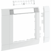 Afdekraam 1-v 55mm tekstkader RAL9016 wit afbeelding 2