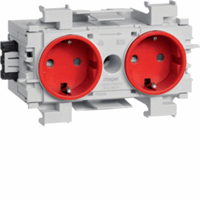 WCD+RA 2-v frontmontage Wago RAL3020 rood afbeelding 2