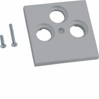 Centraalplaat 55mm cai/sateliet 3-v R9006 alulook afbeelding 2