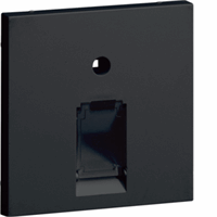 Centraalplaat 55mm UAE/IAE 1-v RAL9011 zwart afbeelding 2