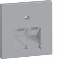 Centraalplaat 55mm UAE/IAE 2-v RAL9006 alulook afbeelding 2