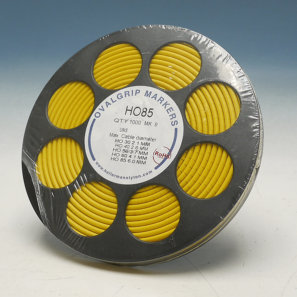 Hellermann Hods85-E-Pvc-Ye-M4 Markering Ovaal 1.8- afbeelding 2