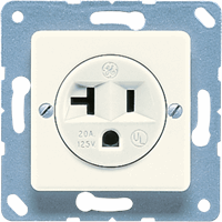 WCD 1v slv inb 125V/20A USA 50x50 crème afbeelding 2