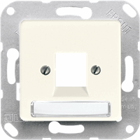 Cpl slv 1x modjack AMP tekstkd 6x37 50x50 crème afbeelding 2