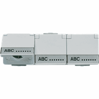WCD RA IP44 3v hor. kd tekstkd 17x72 met bak WG6 afbeelding 2