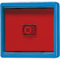Afdekking IP44 lens blauw wip rood + bak WG6 afbeelding 2