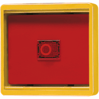 Afdekking IP44 lens geel wip rood + bak WG6 afbeelding 2