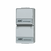 Combi opb IP44 WCD RA 1V+wissel tekstkd + bak WG6 afbeelding 2