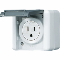 WCD Ip44 1V Slv 125V/15A Usa Met Bak Wg8 afbeelding 2