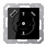 WCD RA 1V Slv Inb kv Usb-A+Usb-C Zwart A/As afbeelding 2