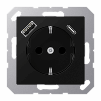 WCD RA 1V Slv Inb kv Usb-A+Usb-C Grafiet Mat A/As