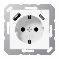 WCD RA 1V Slv Inb kv Usb-A+Usb-C Alpinewit A/As afbeelding 2