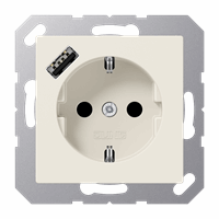 WCD RA 1V Slv Inb kv Usb-A Crème A/As afbeelding 2