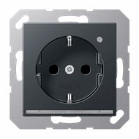 WCD RA 1v slv inb kv LED+sens antraciet mat A afbeelding 2