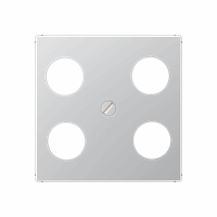 Cpl slv Hirschmann 4xSAT/TV aluminium A afbeelding 2