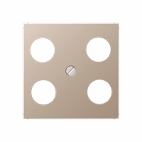 Cpl slv Hirschmann 4xSAT/TV champagne A afbeelding 2