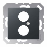 Cpl slv 2x audio boring 18,5/22,5mm antr mat A afbeelding 2