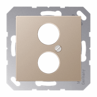 Cpl 2 x audio boring 18,5/22,5mm champagne A afbeelding 2