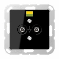 WCD slv inb cpl 2xpotentiaal aarding zwart A afbeelding 2