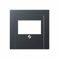 Cpl slv 1xSLA/USB Rut./Datw. cat6a antraciet mat A afbeelding 2