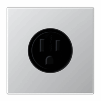 WCD 1v slv inb 125V/15A USA aluminium LS afbeelding 2