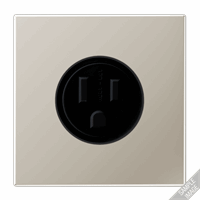 WCD 1V Slv Inb 125V/15A Usa Dark Ls afbeelding 2
